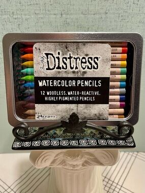 TIM HOLTZ Distress Watercolor Pencils - 12 Multicolor SET TWO - NEW IN PACKAGE